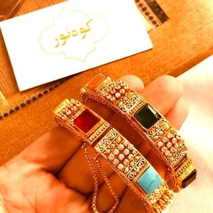 Sqaure Bezel Bangles